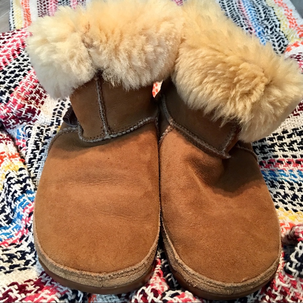 Suede Shearling Boots